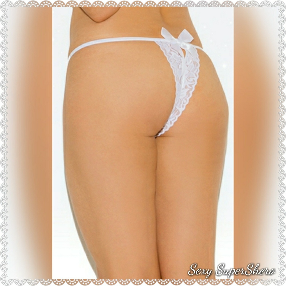 🆕Black Sexy Cr0tchless Lace Lingerie Panty - Picture 3 of 7